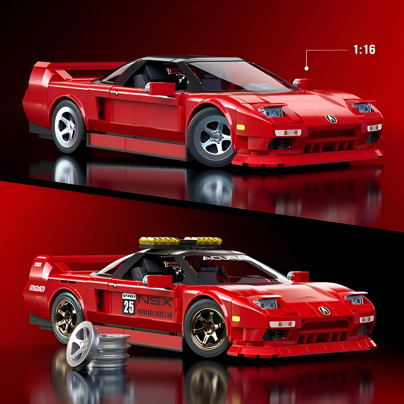 Honda NSX | Mattel Brick Shop Hot Wheels Elite Series™ - secundaire afbeelding 2