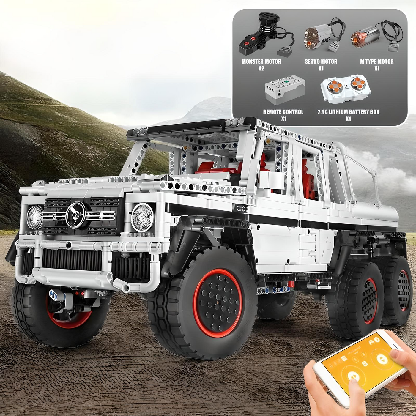Mercedes-Benz G63 AMG 6×6 | Mould King 13061 - secundaire afbeelding 1