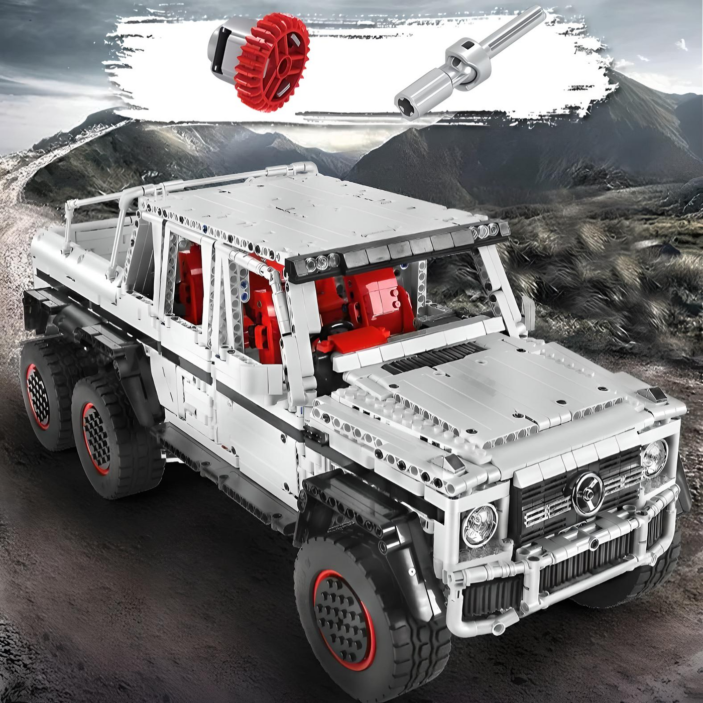 Mercedes-Benz G63 AMG 6×6 | Mould King 13061 - secundaire afbeelding 3